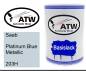 Preview: Saab, Platinum Blue Metallic, 203H: 500ml Lackdose, von ATW Autoteile West.